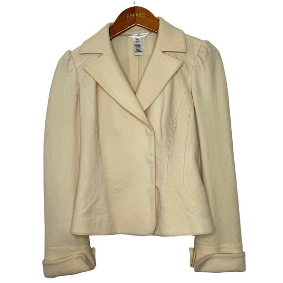 Vintage Diane von Furstenberg Blazer Cream size 8‎ - Picture 1 of 16